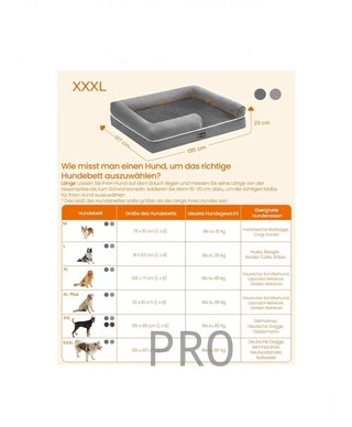 Cama ortopédica para perros XXXL