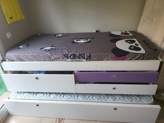 Cama con cajones y nido