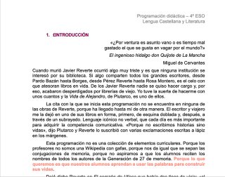 Programación Didáctica Lengua Oposiciones 4o ESO