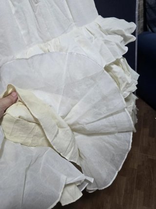 Traje flamenca blanco roto/beige