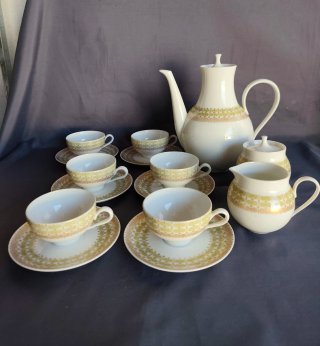 Juego café Bidasoa porcelana vintage