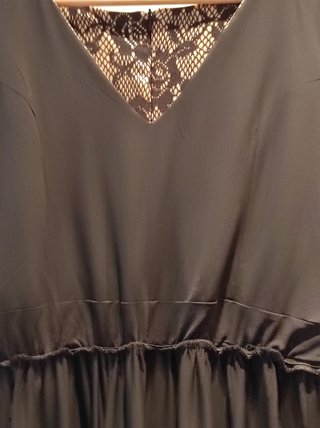 Vestido fiesta negro y dorado talla XXXL