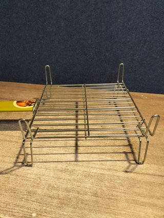 Parrilla doble alambre 30x30 cm para barbacoa