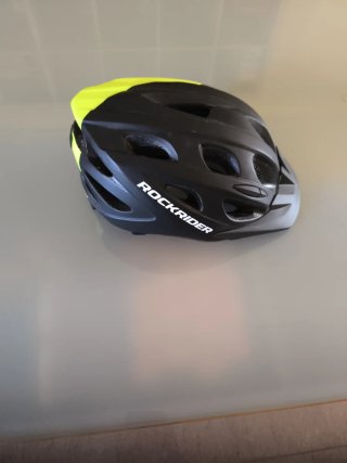 Casco Bicicleta Negro y Amarillo Talla S 51-56cm