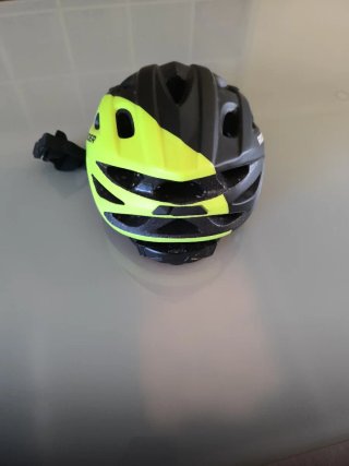 Casco Bicicleta Negro y Amarillo Talla S 51-56cm