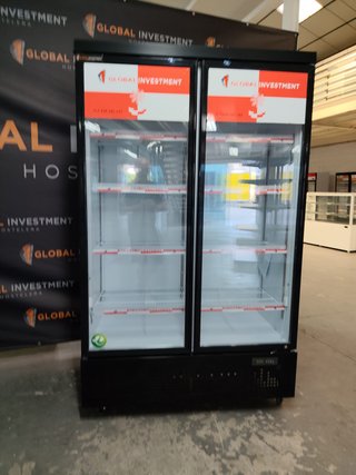 Nevera expositora doble cristal Global Investment