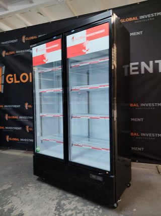 Nevera expositora doble cristal Global Investment