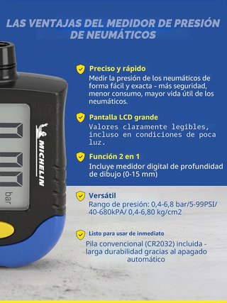 Manómetro Digital Michelin 009526