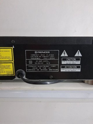 Pioneer PD-204 Reproductor CD