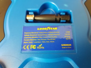 Compresor Goodyear GOD0020 90 PSI 12V