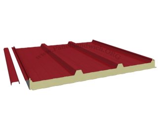 6 Remate frontal panel sándwich 4 grecas de 30mm