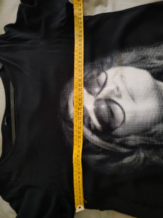 Vestido negro estampado mujer talla 36
