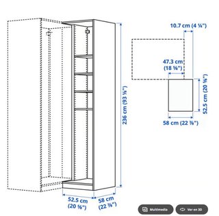 Armario Esquinero Pax Ikea Madera