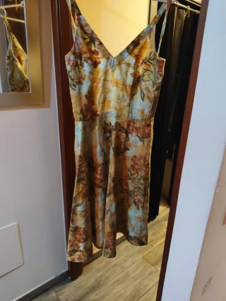 Vestido fiesta/coctel estampado floral