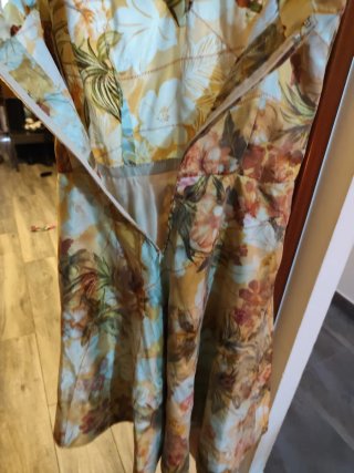 Vestido fiesta/coctel estampado floral