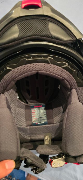 Casco de moto integral negro