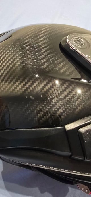 Casco de moto integral negro