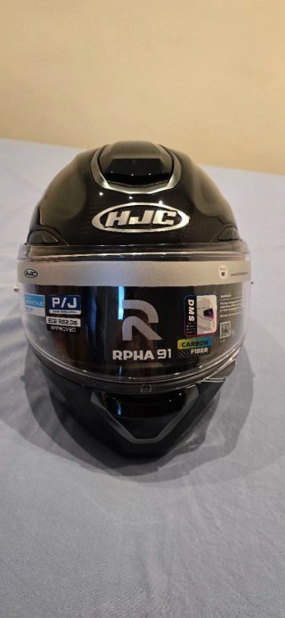 Casco de moto integral negro