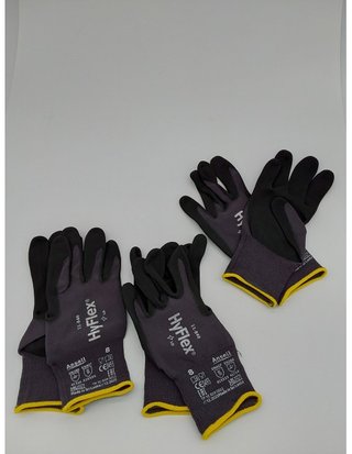 Ansell HyFlex 11-840 Guantes de Trabajo Profesionales - Revestimiento de Nitrilo Antideslizante y Transpirable - Protección Mecáni