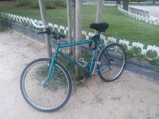 Bicicleta azul