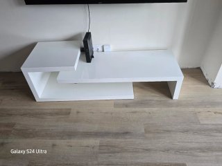 Mesa TV/Centro Blanca Moderna