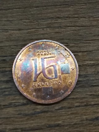Moneda 2 céntimos Croacia 2023