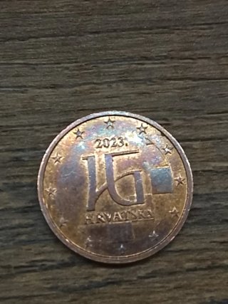Moneda 2 céntimos Croacia 2023