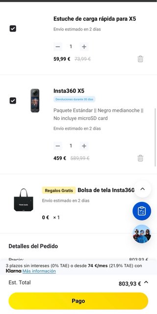 Insta360 X5 Pack Ultra Equipado - La mejor cámara