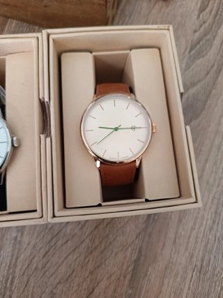 Reloj Caballero Marrón y Blanco