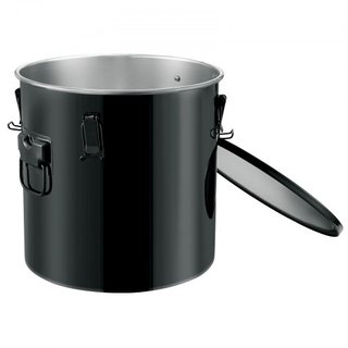 Cubo de Grasa para Freír, Caddy de Desecho de Aceite de 8 Gal, Cubo de Aceite de Acero Inoxidable con Recubrimiento a Prueba de Óxido, Contenedor de Transporte de Aceite con Tapa, Clips de Bloqueo...