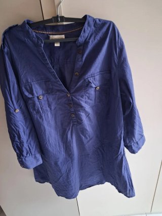 Camicia Stradivarius blu cotone L