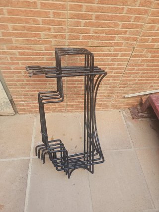 4 Soportes Jardinera Balcón Hierro Negro