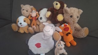 Lote 10 peluche pequeños y medianos
