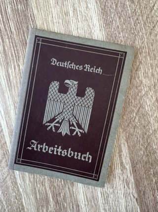 Deutsches Reich Arbeitsbuch - Registro Trabajo
