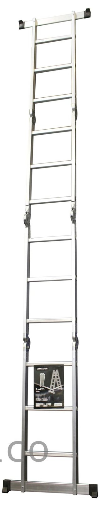Escalera Multisusos Aluminio Profesional 4x3 Peldaños - 10085