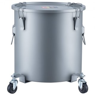 Cubo de Grasa para Freír, Caddy de Desecho de Aceite de 10 Gal con Base de Ruedas, Recubrimiento a Prueba de Óxido de Acero al Carbono, Contenedor de Transporte de Aceite con Tapa, Clips de Bloque...