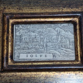 Xilografia Antica XVI Secolo Giosuè Iosve Cornice