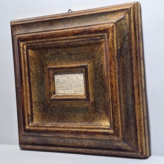 Xilografia Antica XVI Secolo Giosuè Iosve Cornice