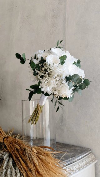 Ramo de flores preservadas