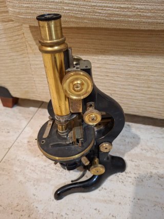 Microscopio Antiguo Ernst Leitz Wetzlar siglo XIX