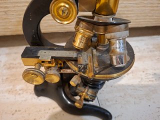 Microscopio Antiguo Ernst Leitz Wetzlar siglo XIX