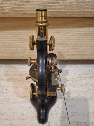 Microscopio Antiguo Ernst Leitz Wetzlar siglo XIX