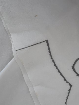 Juego de cama antiguo bordado