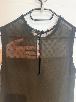 Vestido Zara Transparencias MarronTalla M