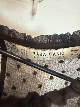 Vestido Zara Transparencias MarronTalla M