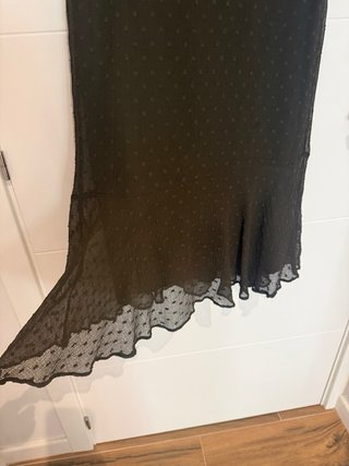 Vestido Zara Transparencias MarronTalla M