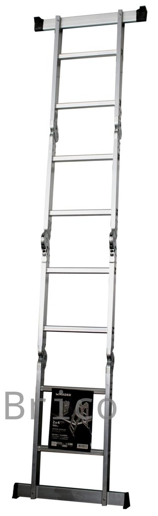 Escalera Multisusos Aluminio Profesional 4x2 Peldaños - 10082