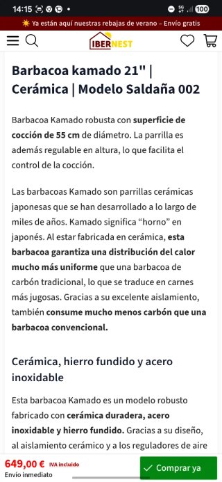 Barbacoa KAMADO AU 21