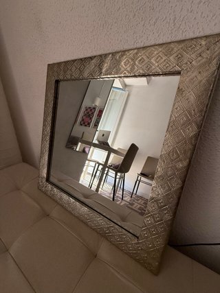 Espejo Zara Home Dorado/Plateado 50x50