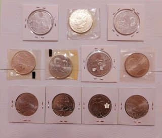 Monedas plata 2000 pesetas y 12€